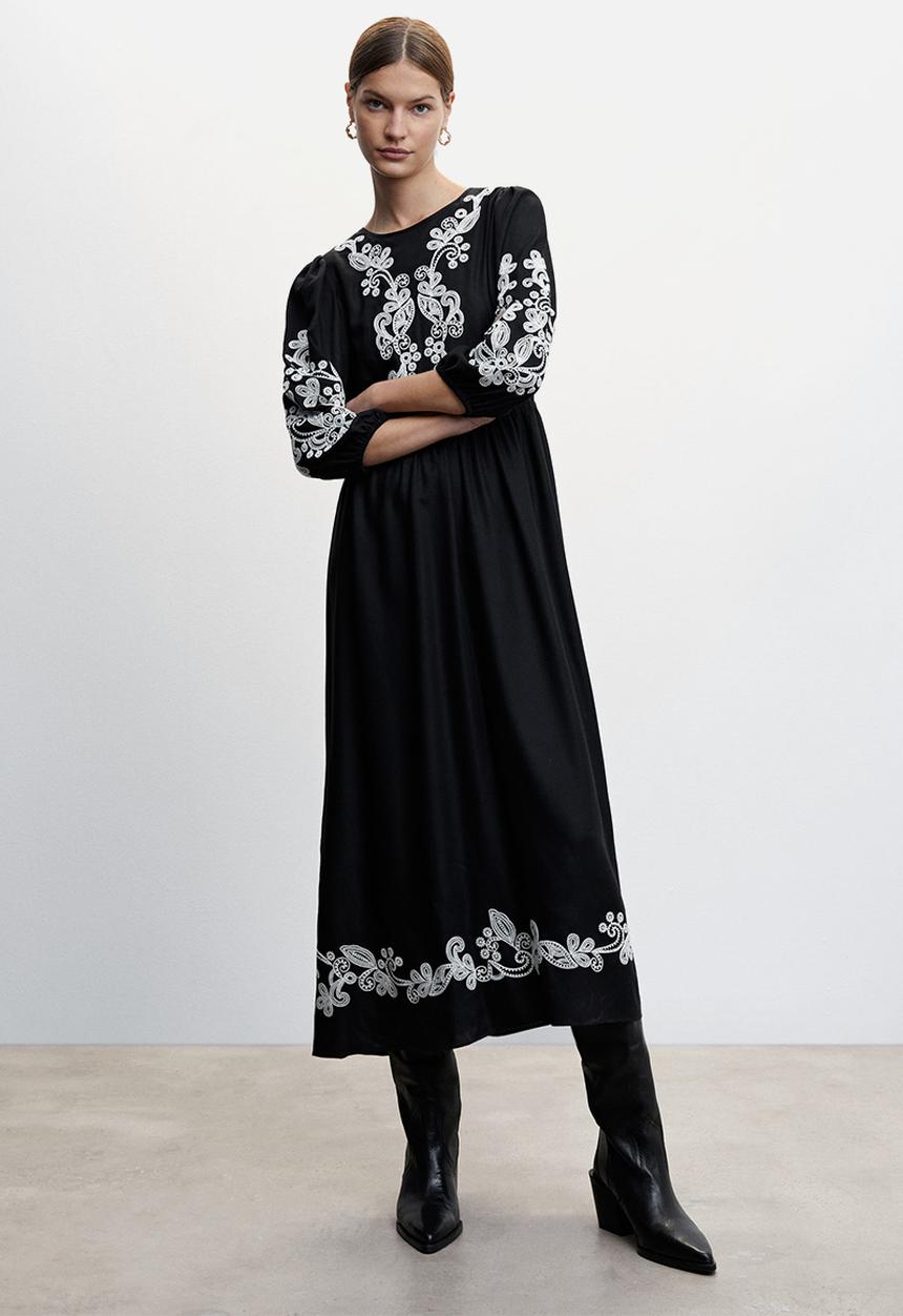 MANGO - Dress november - black
