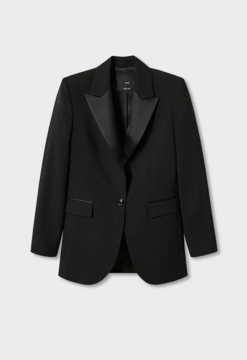 MANGO - Blazer smoking - black
