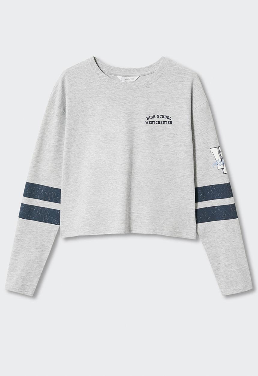 MANGO - T-shirt  sweet - grey