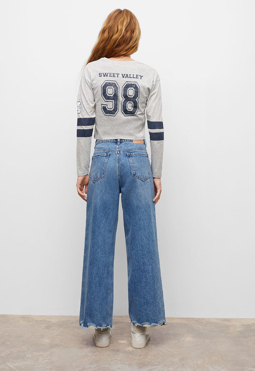 MANGO - T-shirt  sweet - grey