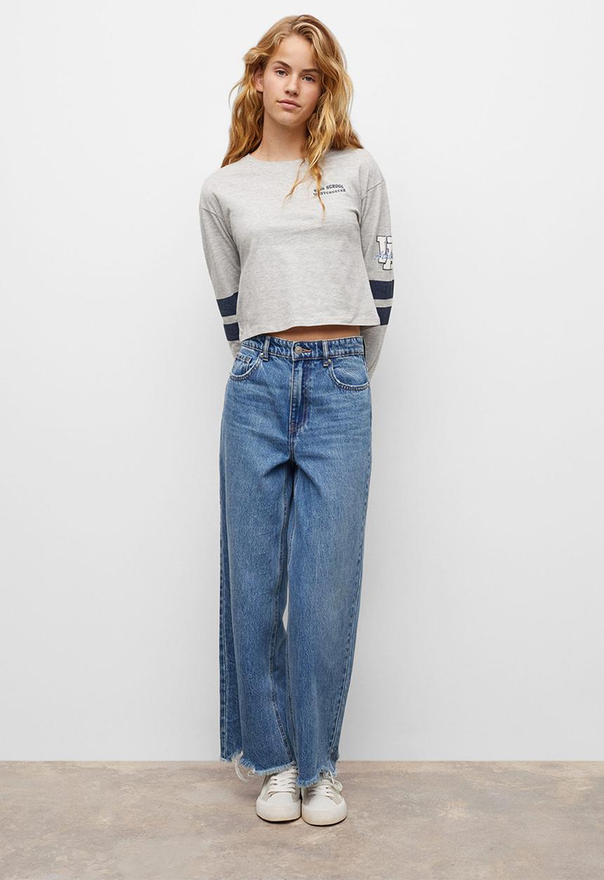 MANGO - T-shirt  sweet - grey