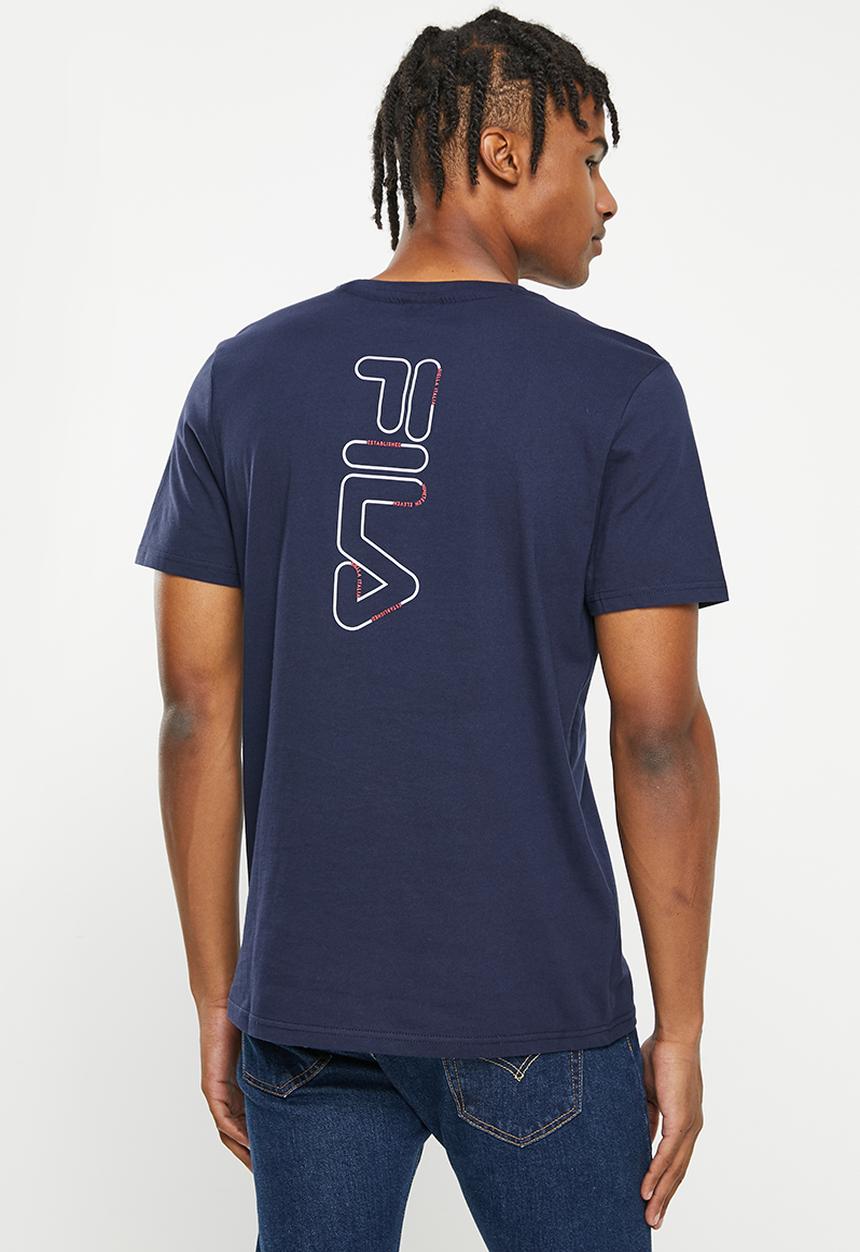 FILA - Douglas short sleeve tee - peacoat