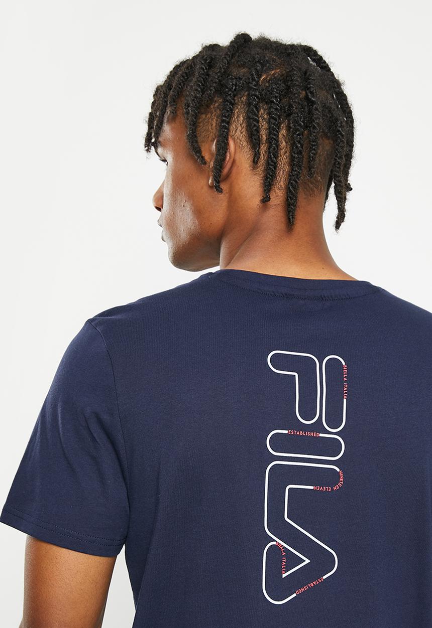 FILA - Douglas short sleeve tee - peacoat