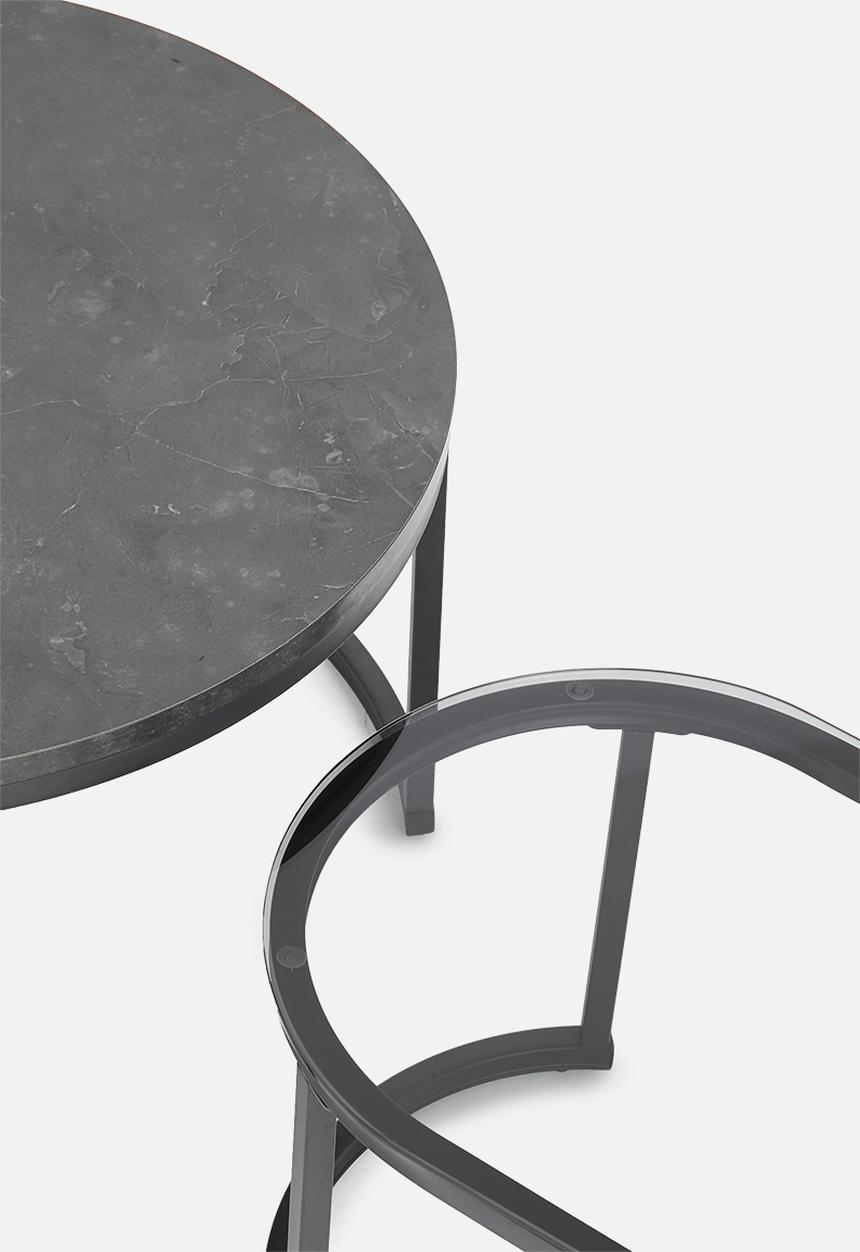 Sixth Floor - Spiro coffee table set of 2 - black