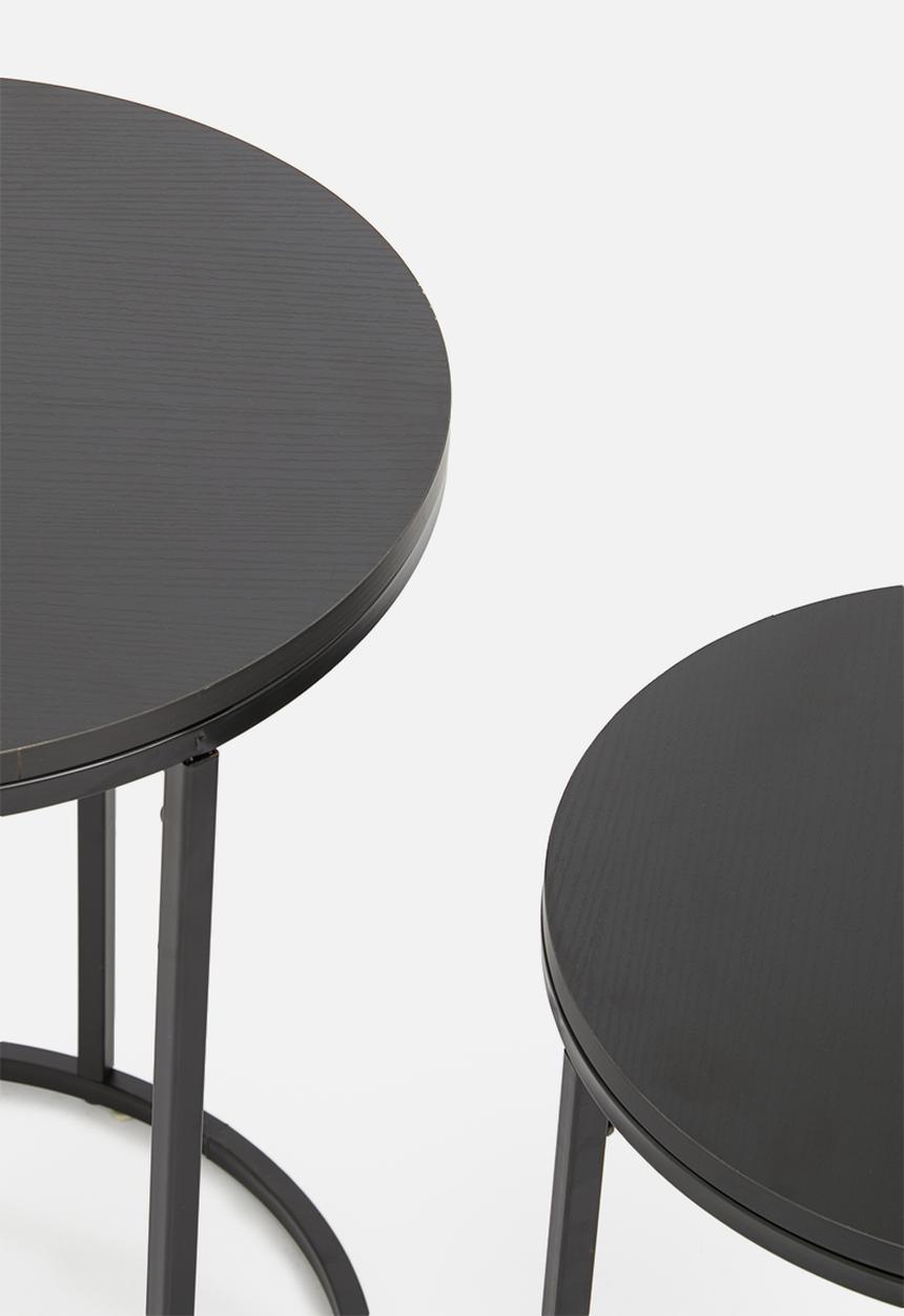 H&S - Vivienne nested side tables - black 