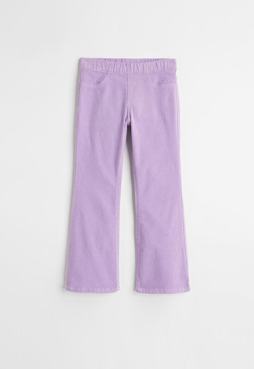 H&M - Flared corduroy trousers - purple