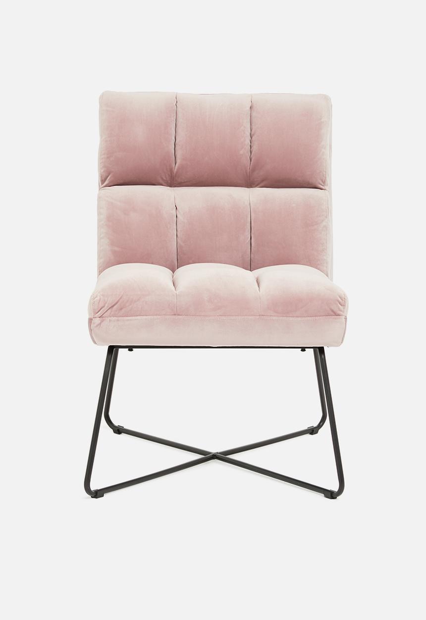 Sixth Floor - Alba lounge chair - soft pink
