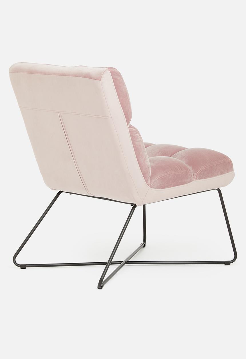 Sixth Floor - Alba lounge chair - soft pink