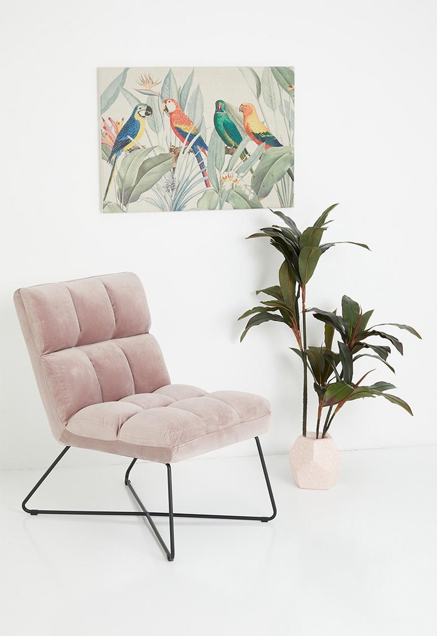 Sixth Floor - Alba lounge chair - soft pink