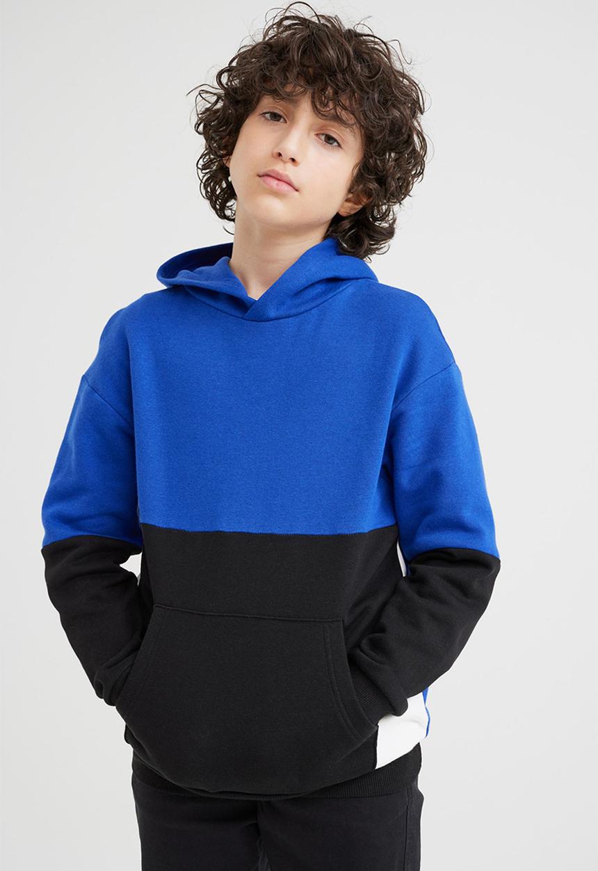 H&M - Oversized hoodie - blue & black