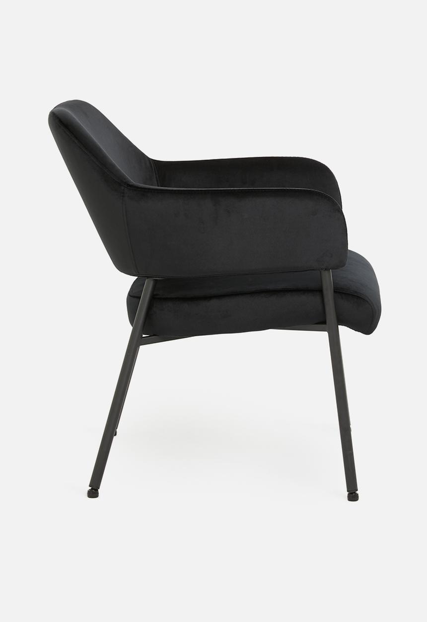 Sixth Floor - Lima lounge chair - black