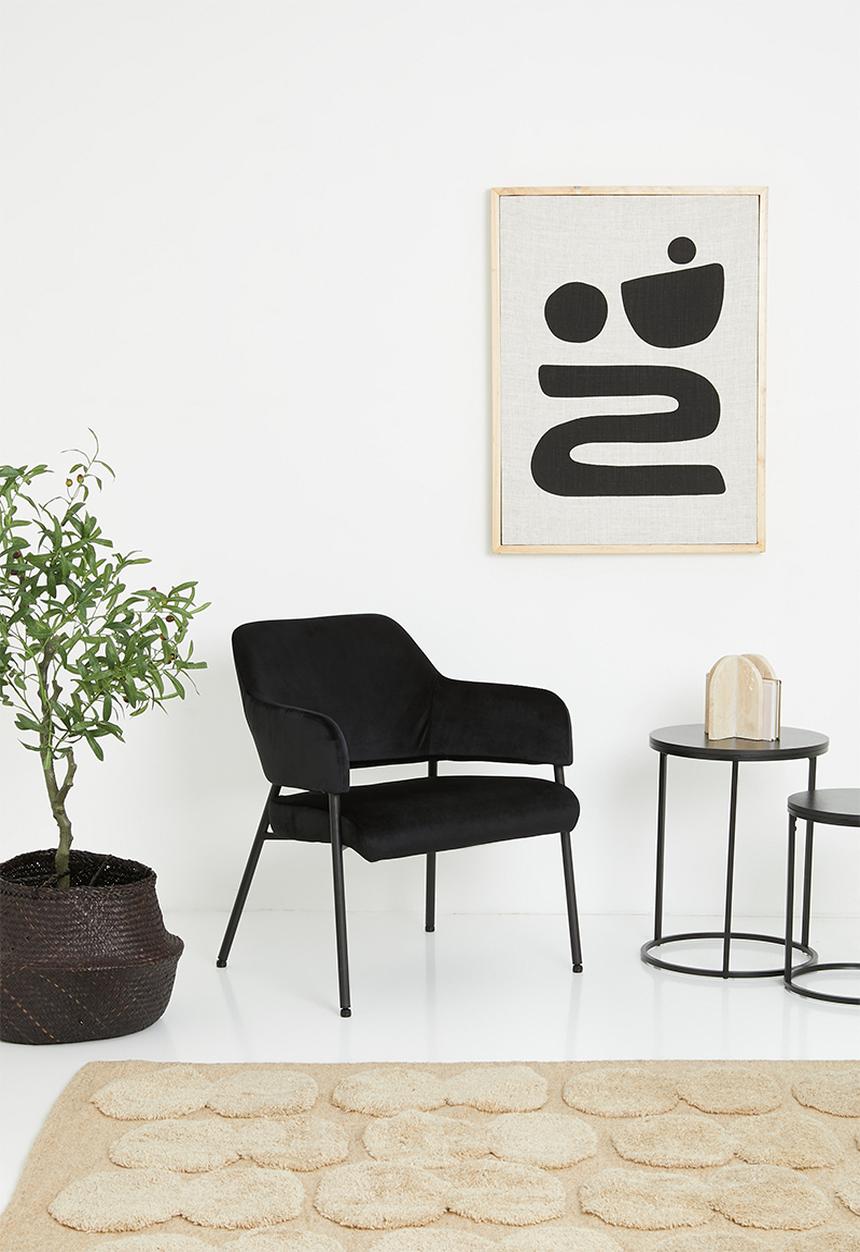 Sixth Floor - Lima lounge chair - black