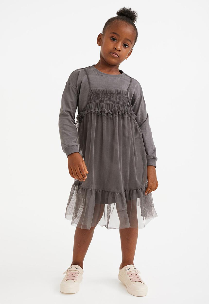 H&M - 2 Piece dress set - dark grey
