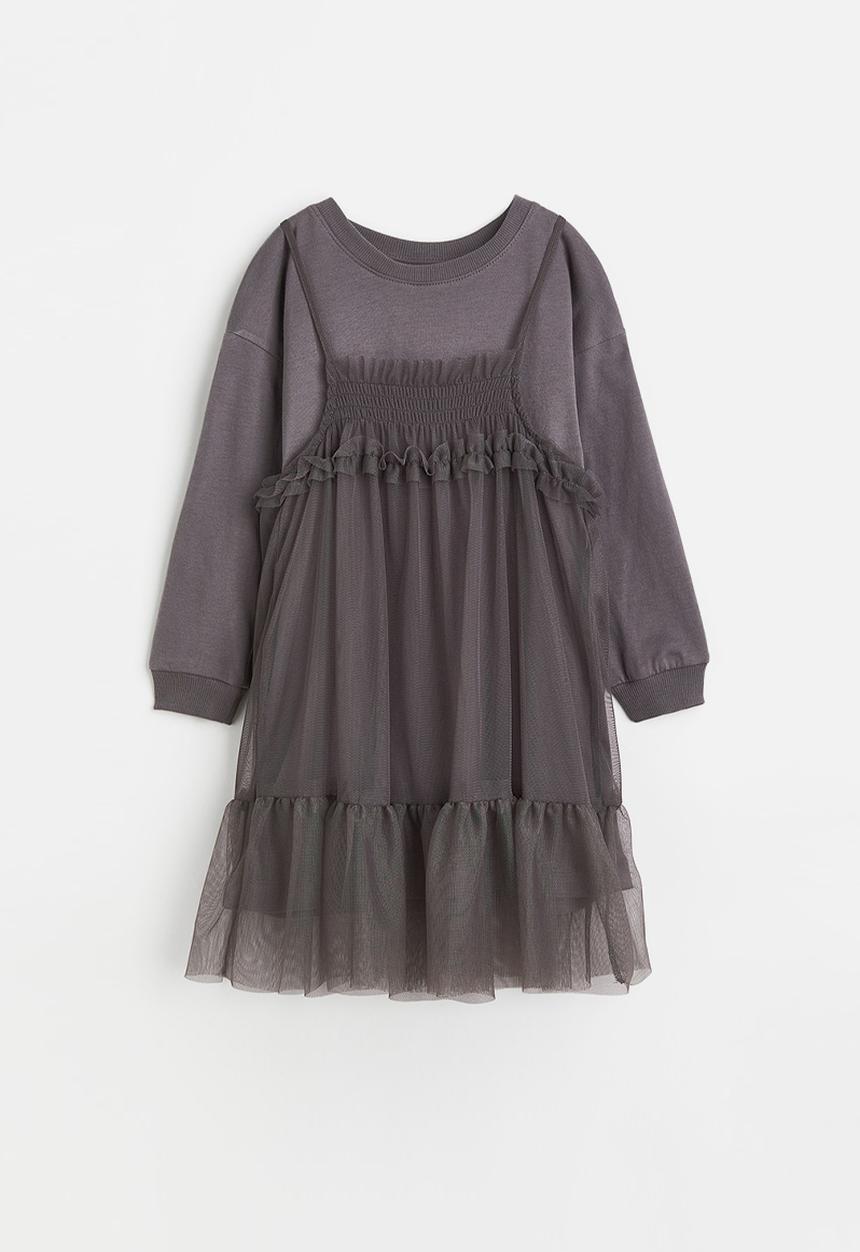H&M - 2 Piece dress set - dark grey