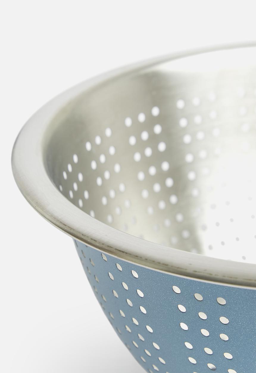 Excellent Houseware - Stainless steel colander - blue