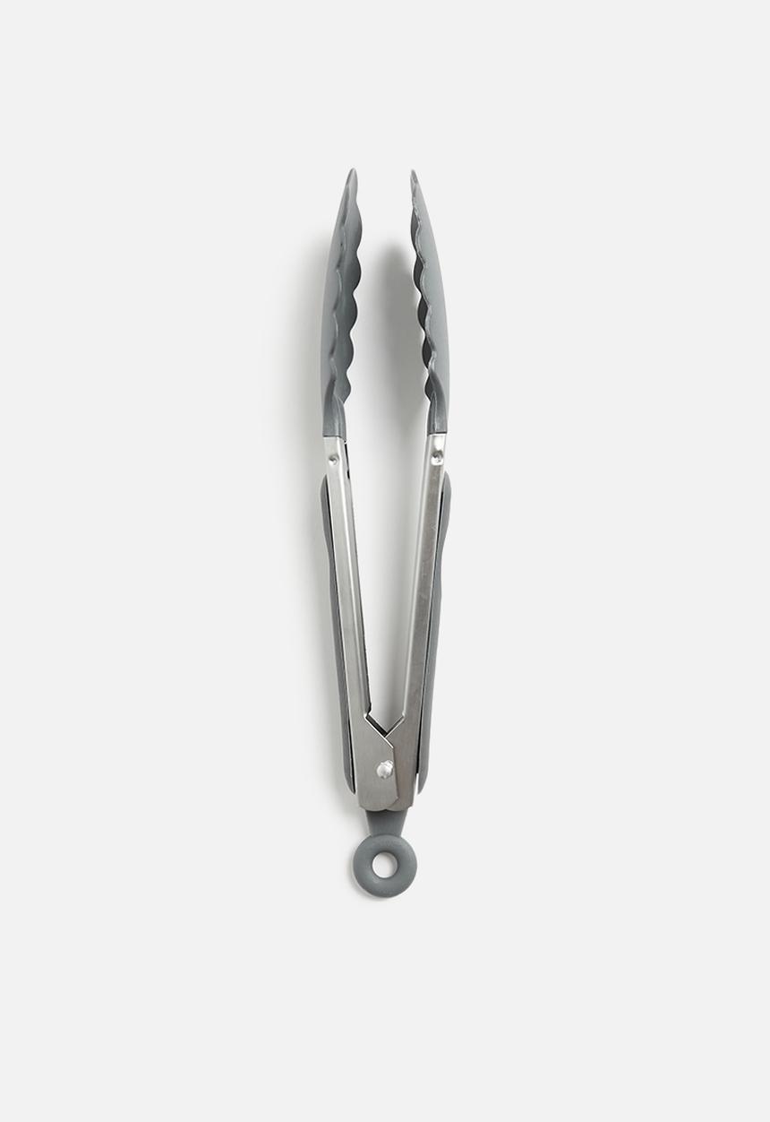 Excellent Houseware - Stainless steel tongs - antracite