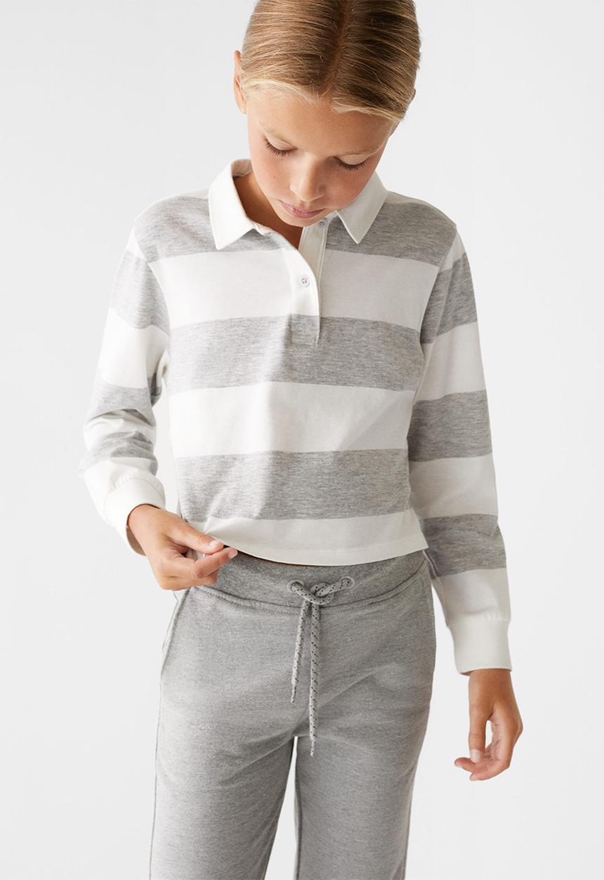 MANGO - Polo shirt  pililong - grey