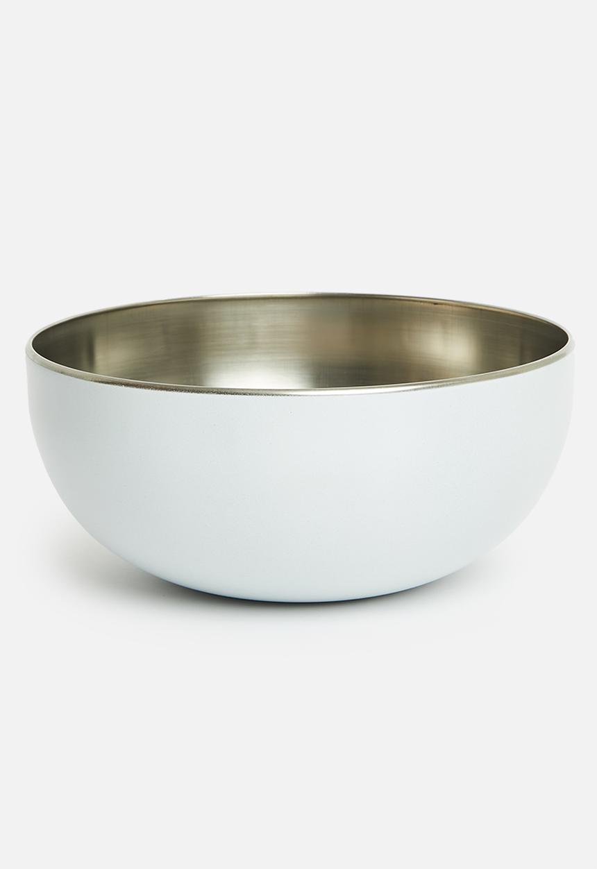 Excellent Houseware - Stainless steel bowl - cream white