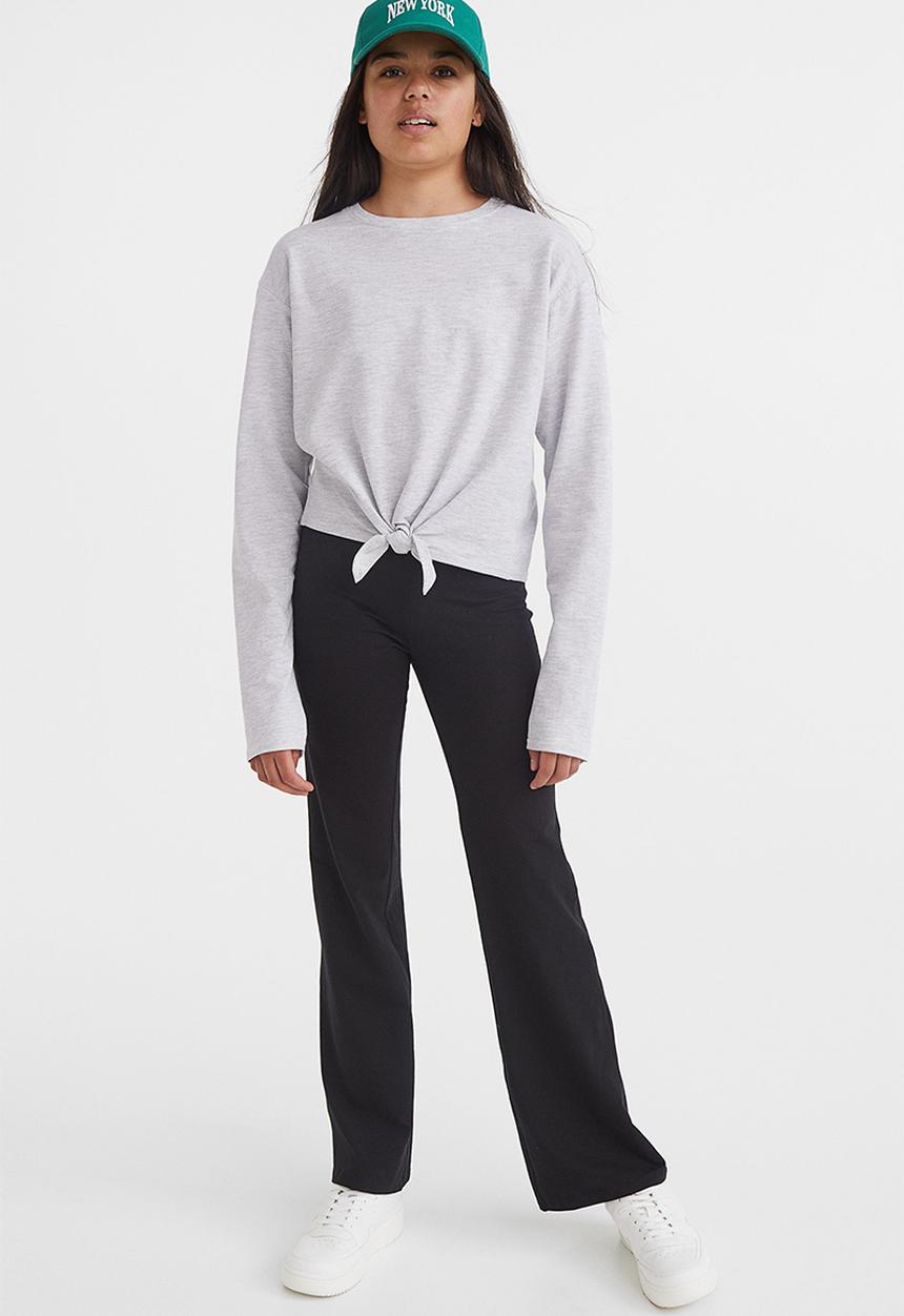 H&M - 2 Piece cotton set - light grey marl & black