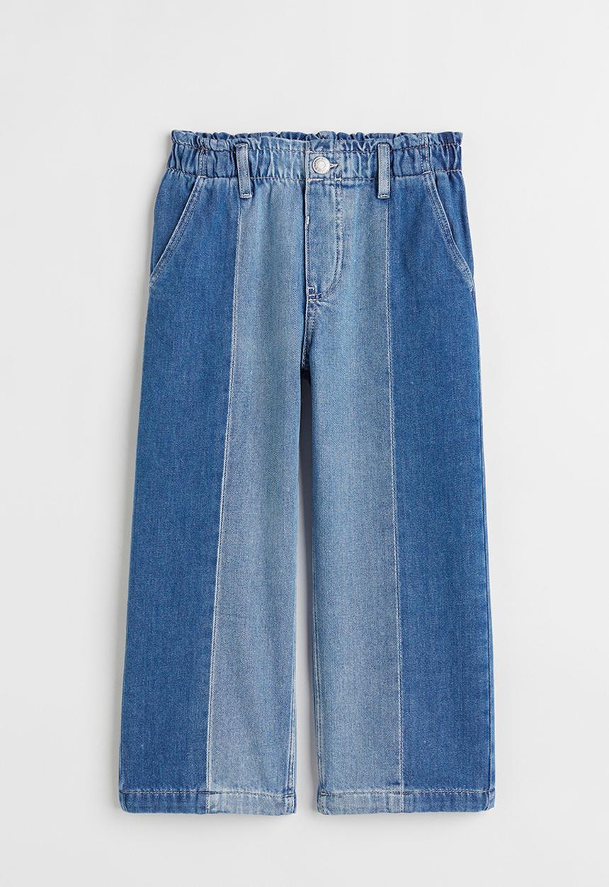 H&M - Wide fit jeans - denim blue/block-coloured