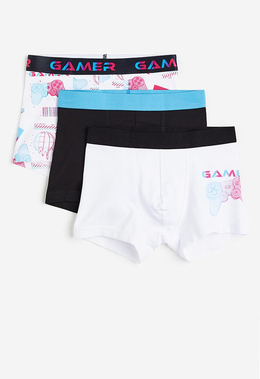 H&M - 3-pack boxer shorts - white/gamer