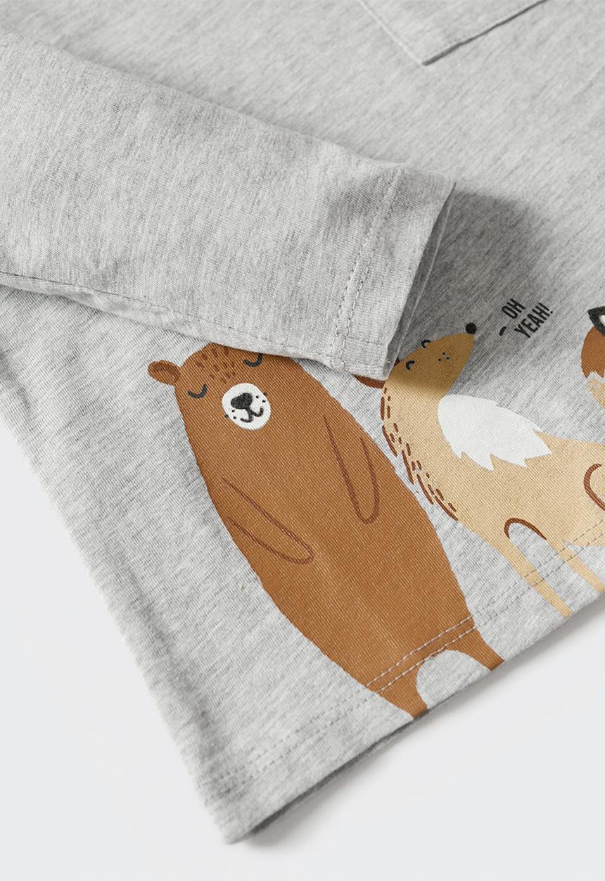 MANGO - T-shirt  bosque - grey
