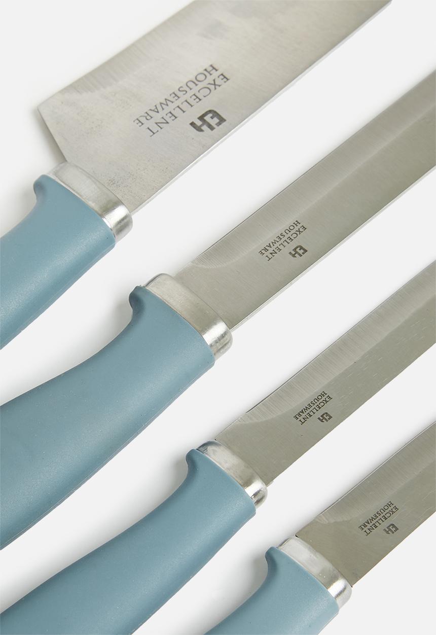 Excellent Houseware - Knife set - blue