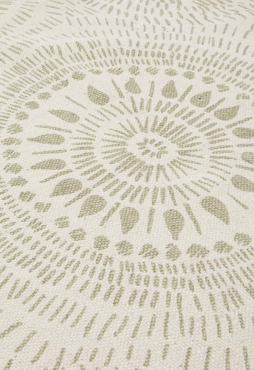 H&S - Sun printed rug - white