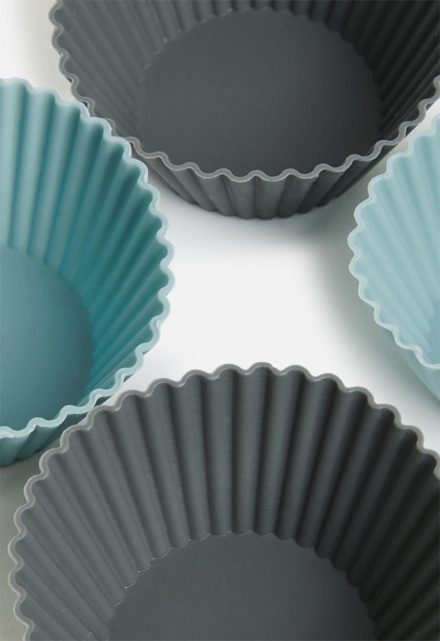 Excellent Houseware - Cupcake 8 piece cup set - charcoal