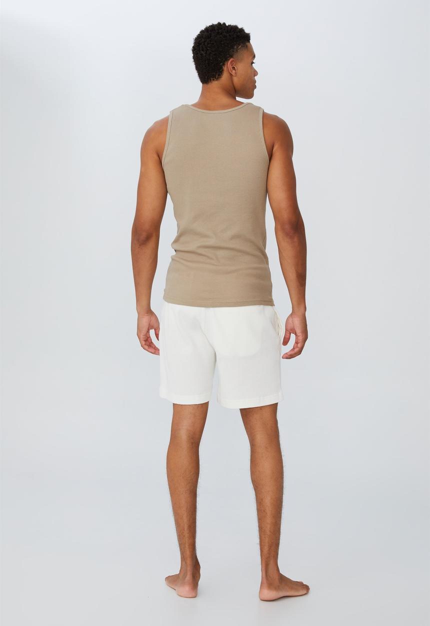 Cotton On - 2x2 rib tank - gravel stone