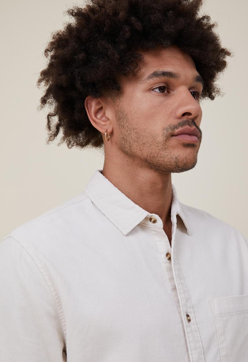 Cotton On - Portland long sleeve shirt - bone cord