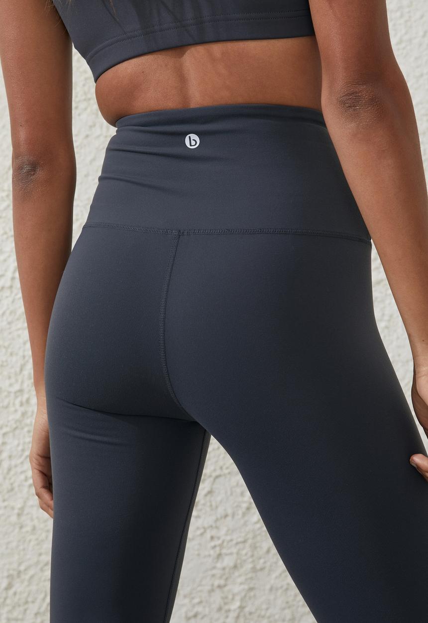 Cotton On - Active high waist core full length tight - element blue
