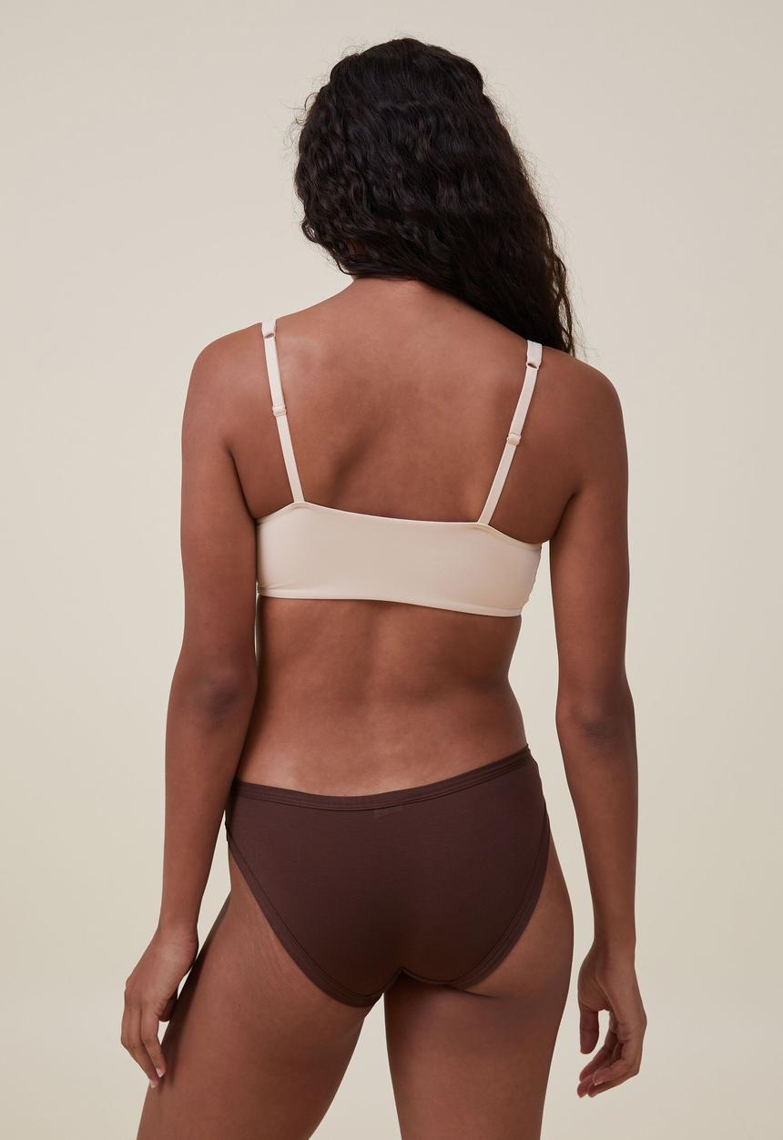 Cotton On - So soft bikini brief - fondue fudge