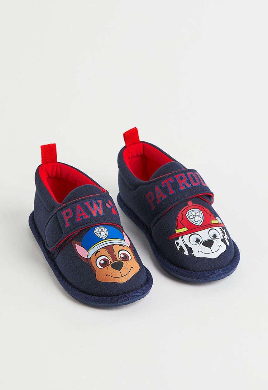 H&M - Jersey slippers - dark blue/paw patrol