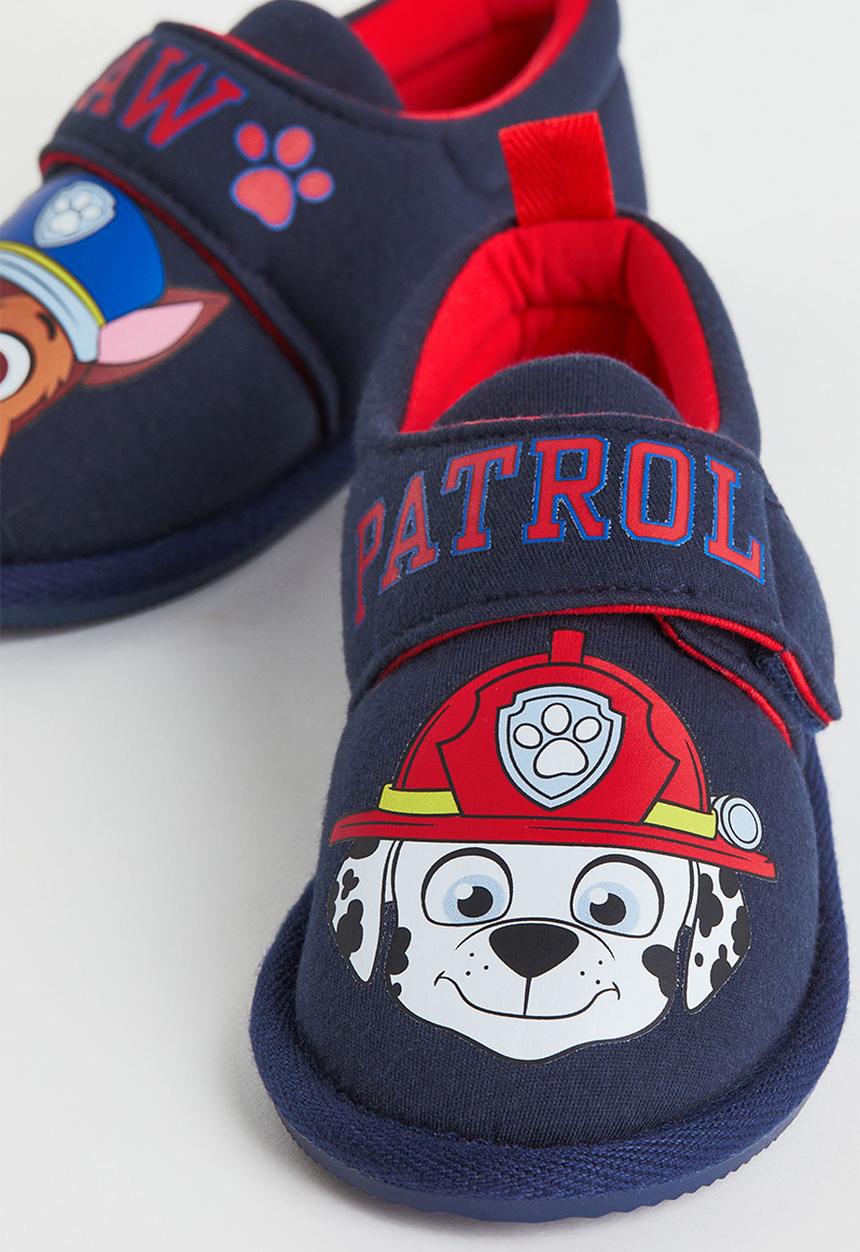 H&M - Jersey slippers - dark blue/paw patrol