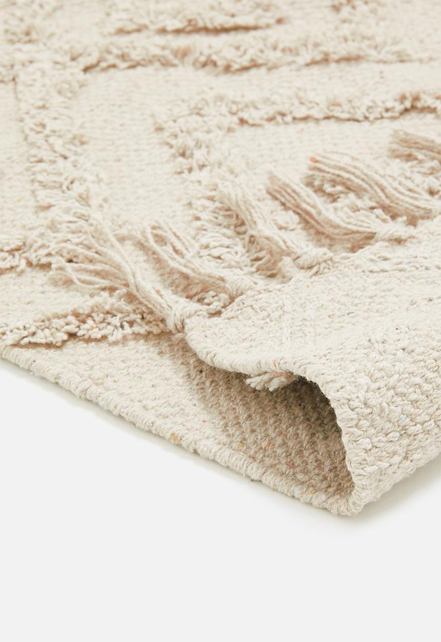 H&S - Saskia tufted bath mat - white