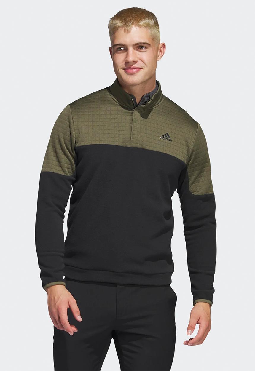 adidas Performance - Dwr blk 1/4 z - olive strata/black