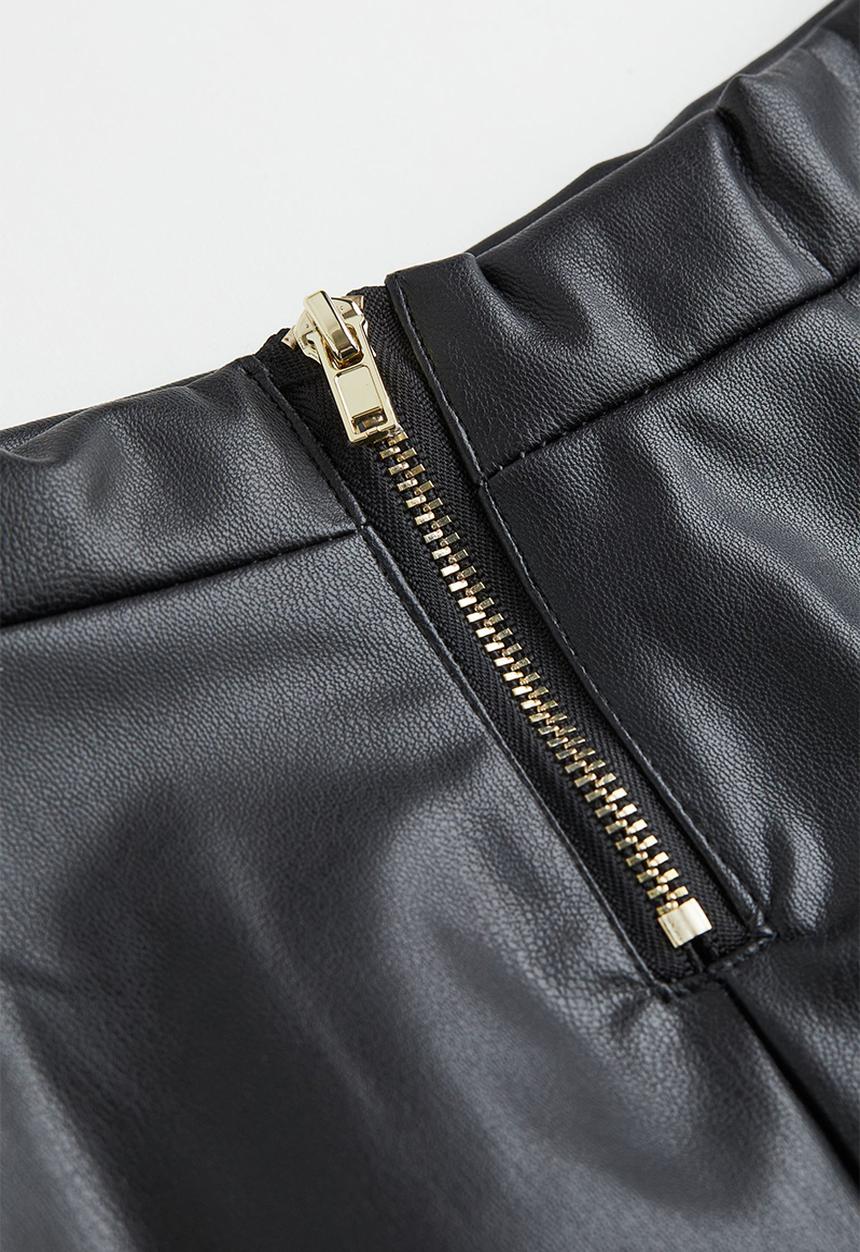 H&M - A-line skirt - black
