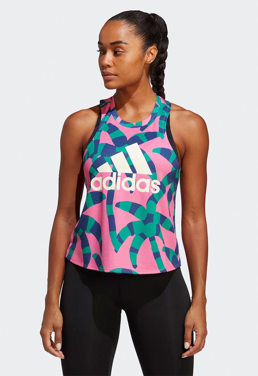 adidas Performance - Farm tank - bold green & pulse magenta