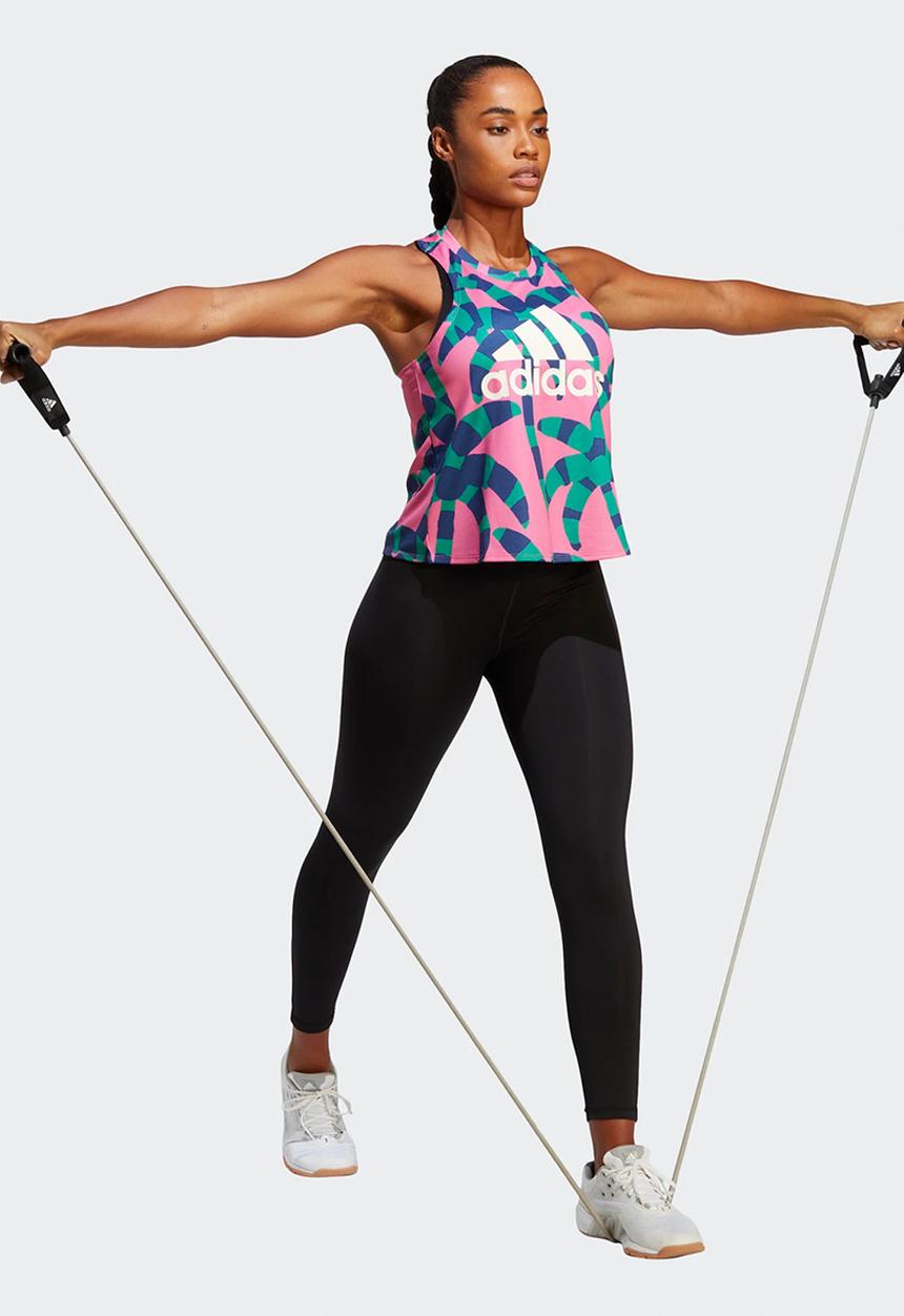 adidas Performance - Farm tank - bold green & pulse magenta