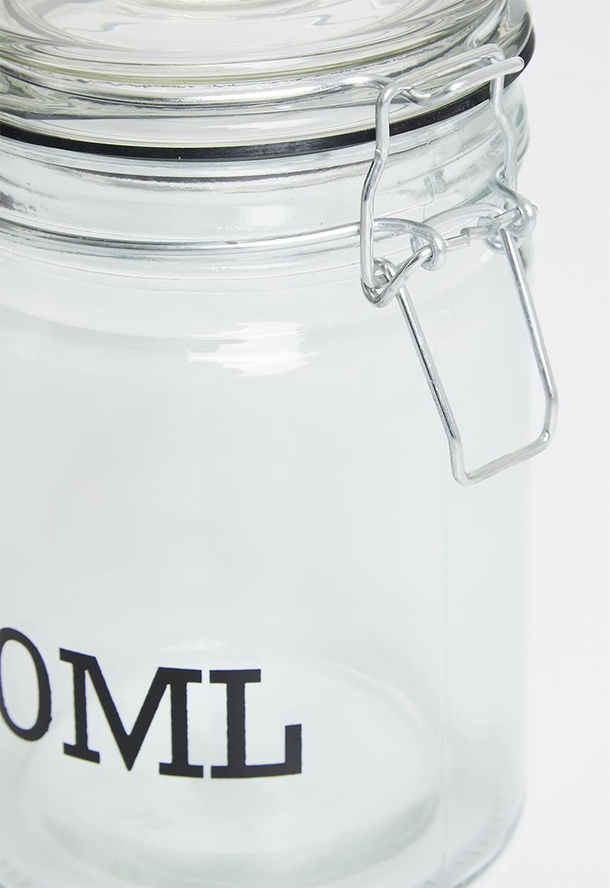 Excellent Houseware - Storage jar multi set of 2 - clear