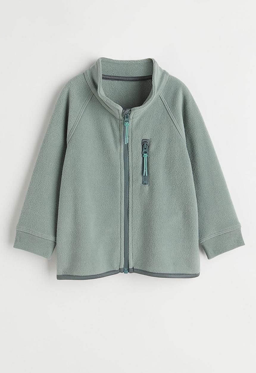H&M - Fleece jacket - dusky green