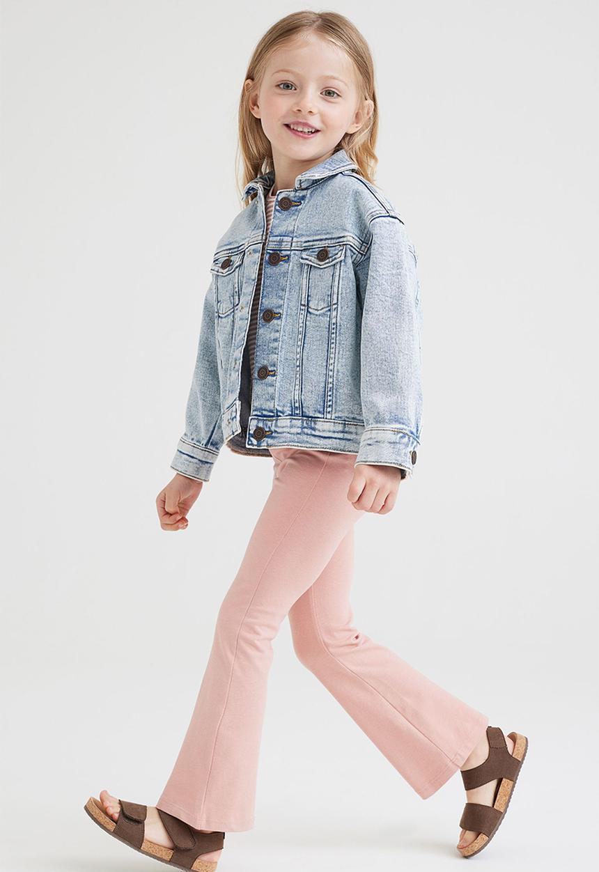 H&M - 2 Pack cotton jersey leggings - light pink & dark grey