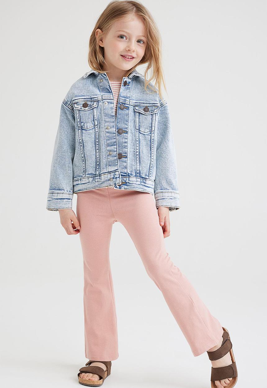 H&M - 2 Pack cotton jersey leggings - light pink & dark grey