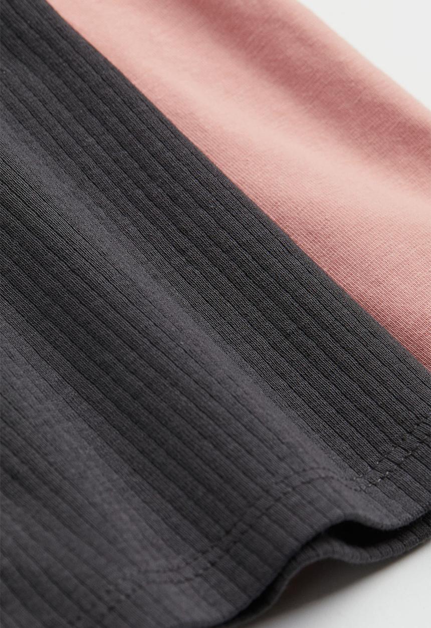 H&M - 2 Pack cotton jersey leggings - light pink & dark grey