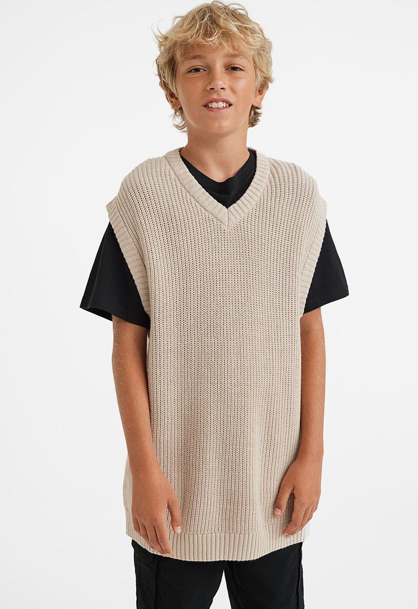 H&M - 2 Piece set - light beige & black