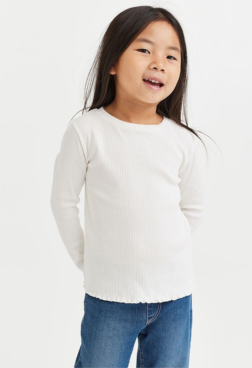 H&M - 2 Pack ribbed tops - black & white