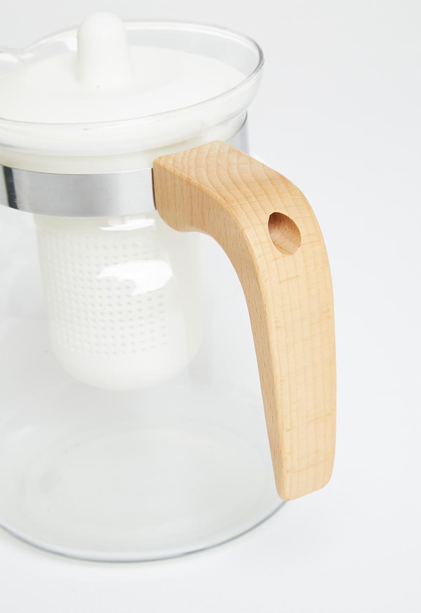 Excellent Houseware - Glass teapot - natural