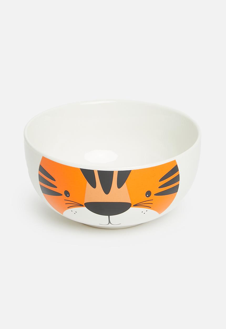 H&S - Tiger cup and bowl set - orange