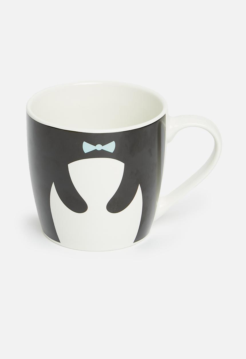 H&S - Panda cup and bowl set - white & black